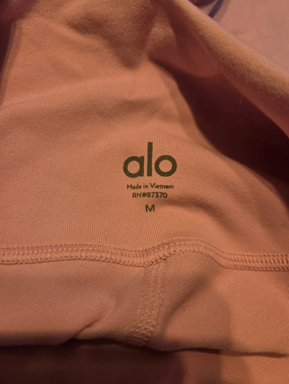 Alo Yoga High Waist Airbrush Full Length Legging in Pink sz MEDIUM